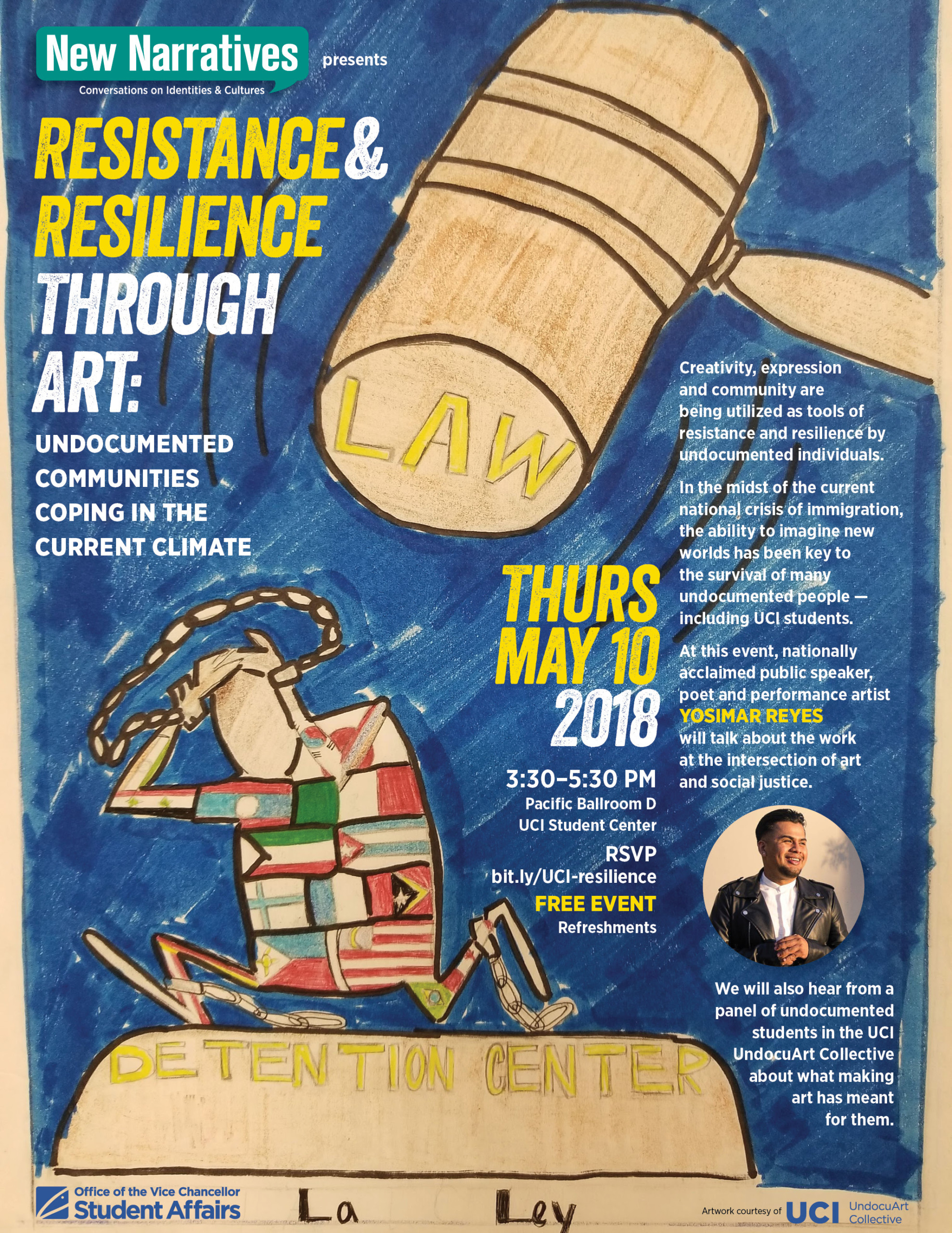 Resistance & Resilience Through Art flyer