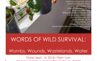 Poster for Words of Wild Survival Event